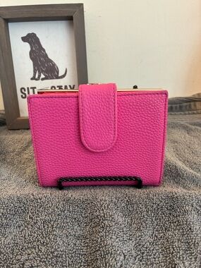 Pink Women's Wallet - Premium Textured Design